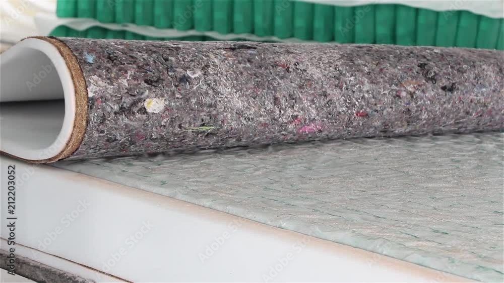 Factory on assembly of orthopedic mattresses, production of mattresses