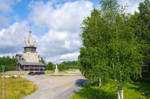 POVENETS, RUSSIA - August, 2017: The Church Of St. Nicholas photo