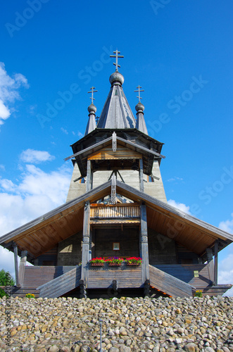 POVENETS, RUSSIA - August, 2017: The Church Of St. Nicholas photo