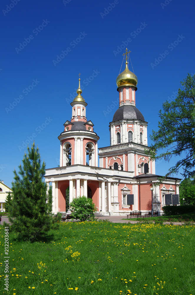 MOSCOW,Russia - May, 2018: Sviblovo Manor on a Sunny spring day