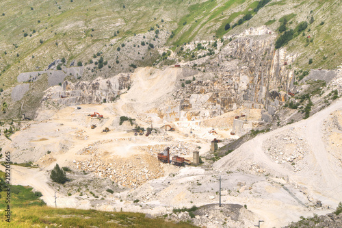 White marble quarry in Carrara, Tuscany