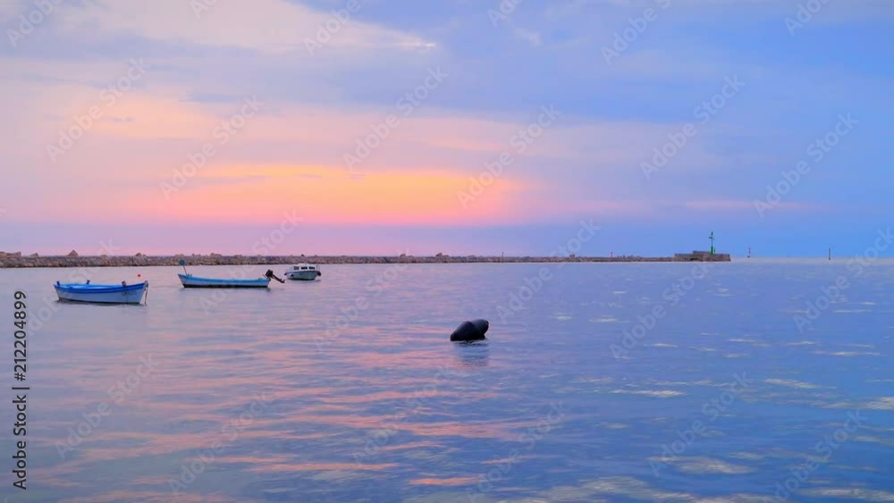 Boats in the harbor of Umag, Croatia Boats in the harbor of Umag, Croatia