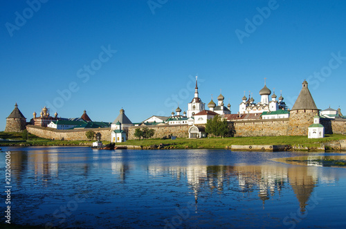 SOLOVKI, REPUBLIC OF KARELIA, RUSSIA - August, 2017: Solovki Monastery at summer day © Natalia Sidorova