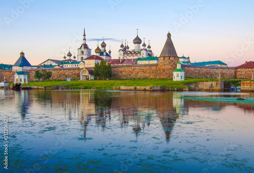 Принти на полотні SOLOVKI, REPUBLIC OF KARELIA, RUSSIA - August, 2017: Solovki Monastery in summer