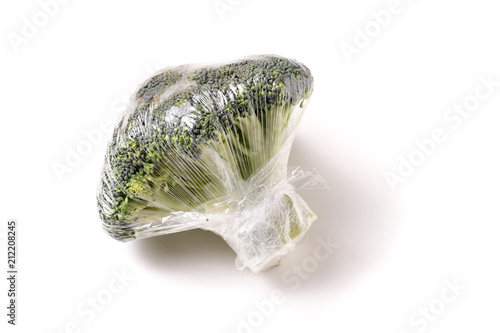 Fotografija Organic Broccoli wrap in plastic