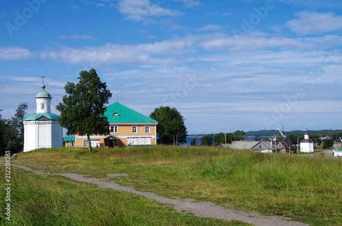 SOLOVKI, REPUBLIC OF KARELIA, RUSSIA - August, 2017: Solovki Monastery at summer day