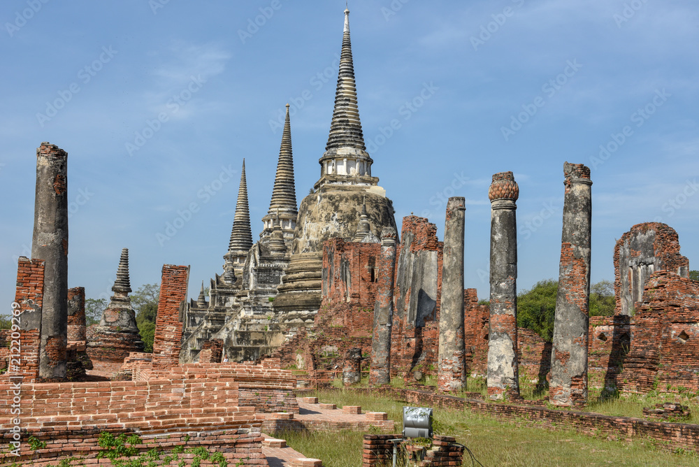Obraz premium Temple of Ayutthaya historical park