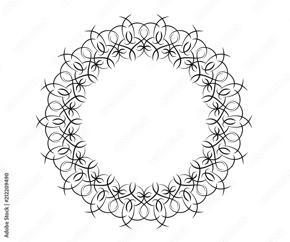 geometric round circle ornament frame mandala geometric round circle ornament frame mandala