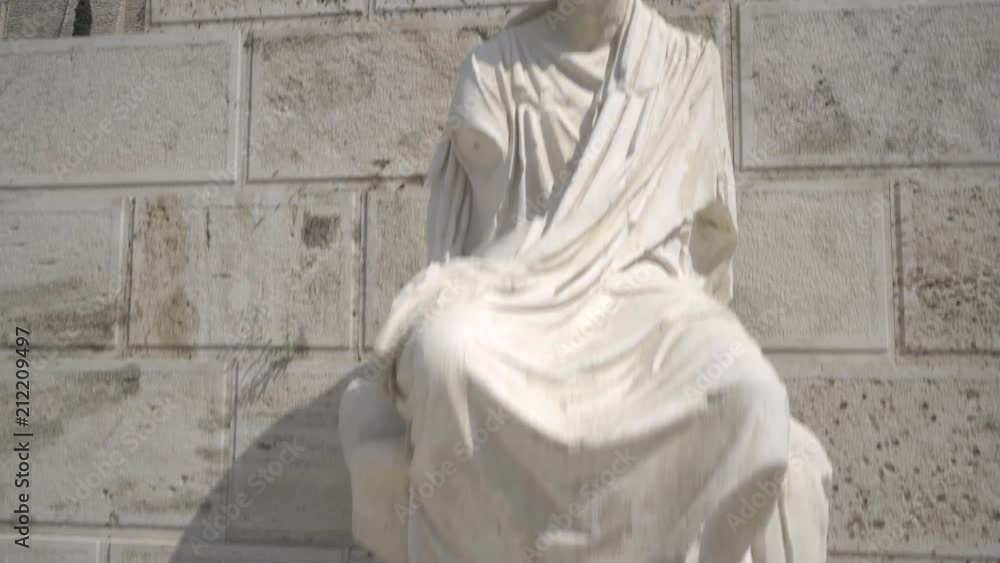 Athens, Greece. Marble statue in the Acropolis of Athens Athens, Greece. Marble statue in the Acropolis of Athens