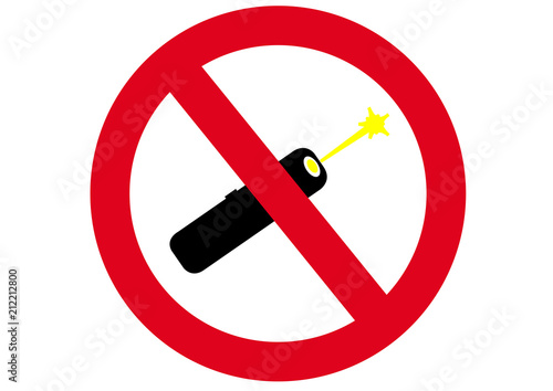 Schild Laserpointer verboten