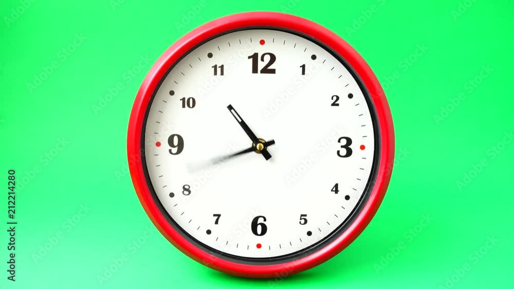 Shooting of hours. Time lapse. Shooting on a green background. Shooting of hours. Time lapse. Shooting on a green background.
