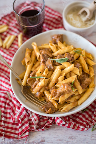 Garganelli ragù di vitello