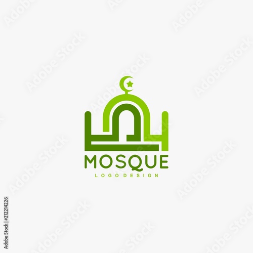 Mosque logo design. 