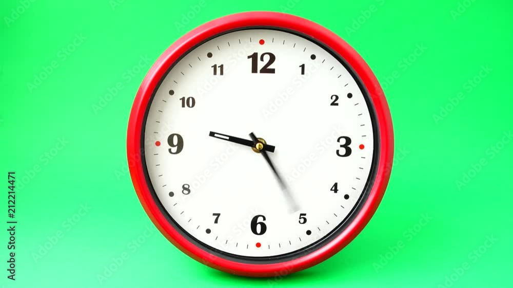 Shooting of hours. Time lapse. Shooting on a green background. Shooting of hours. Time lapse. Shooting on a green background.