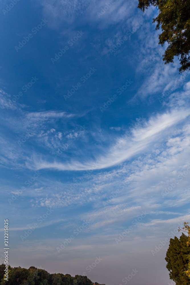clouds in the blue sky clouds in the blue sky