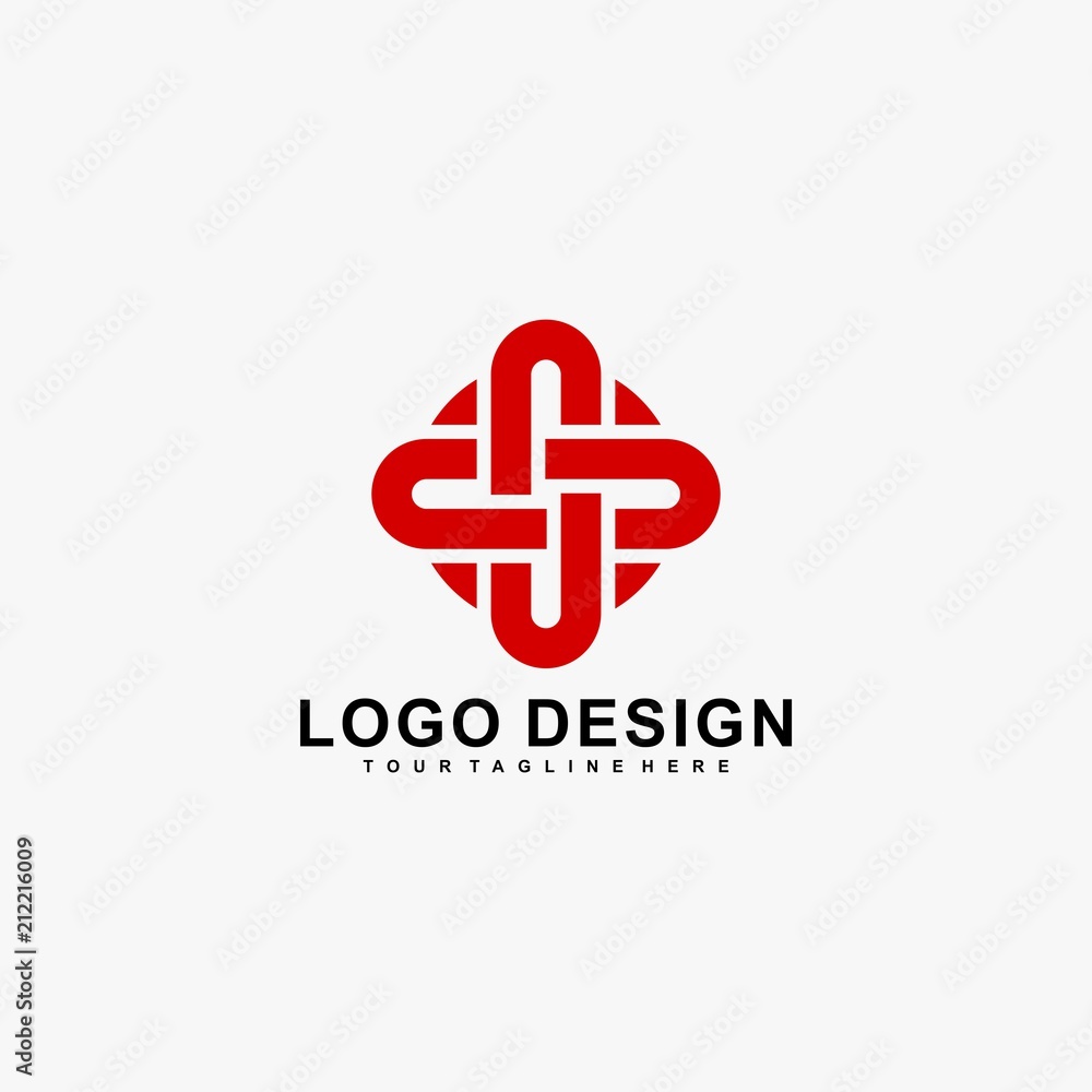 Plus healthy care logo design vector. Plus healthy care logo design vector.