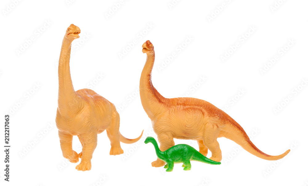 Toy dinosaur on white isolated background Toy dinosaur on white isolated background