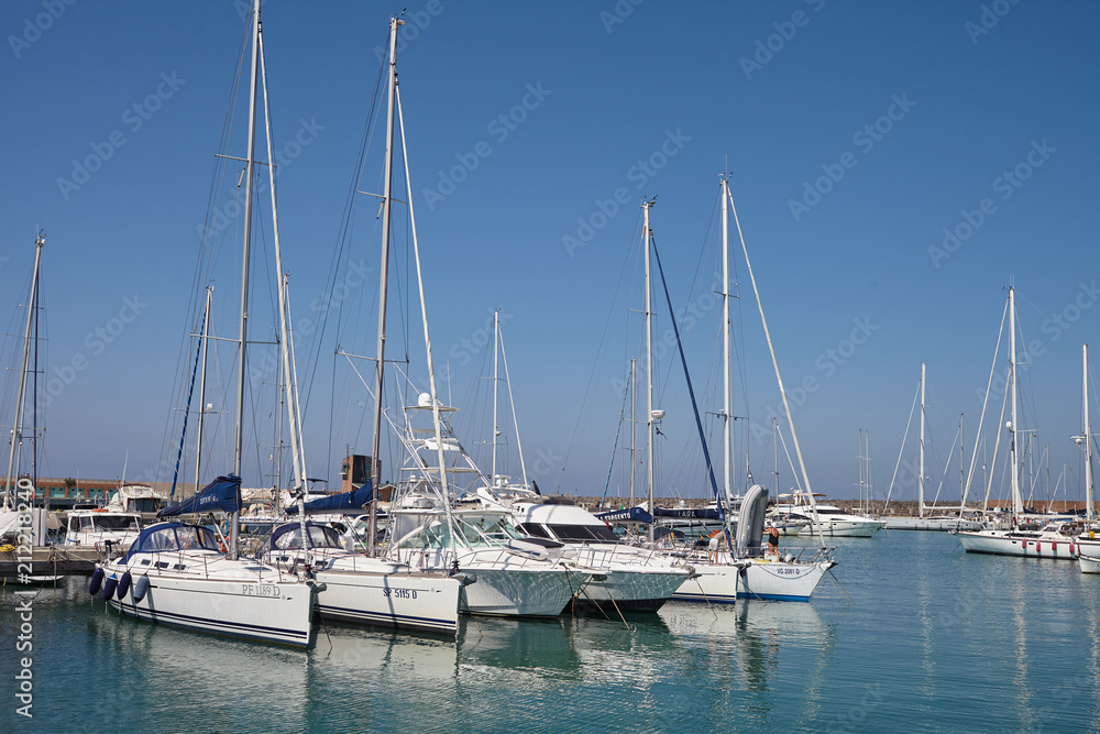 yachts in port