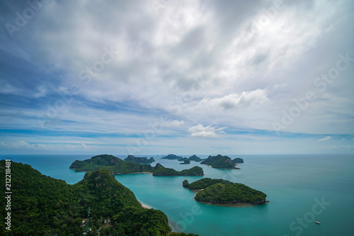 Tropical Islands at Angthong National Marine Park in Thailand © FootageLab