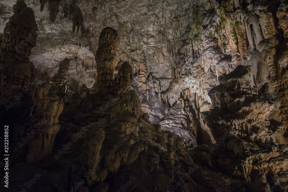Postojna cave, Slovenia, stalactites and stalagmites, Slovenian tourism