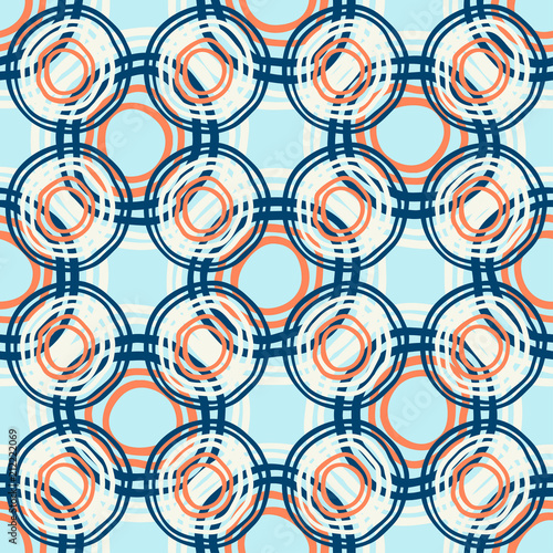 Abstract Ikat and boho style handcraft fabric pattern. Traditional Ethnic design for clothing and textile background, carpet or wallpaper