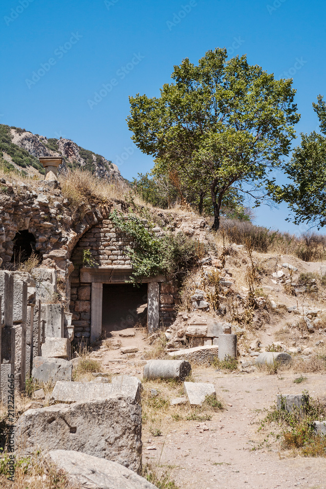 Ruins of the ancient Ephesus. Selcuk in Izmir Province, Turkey