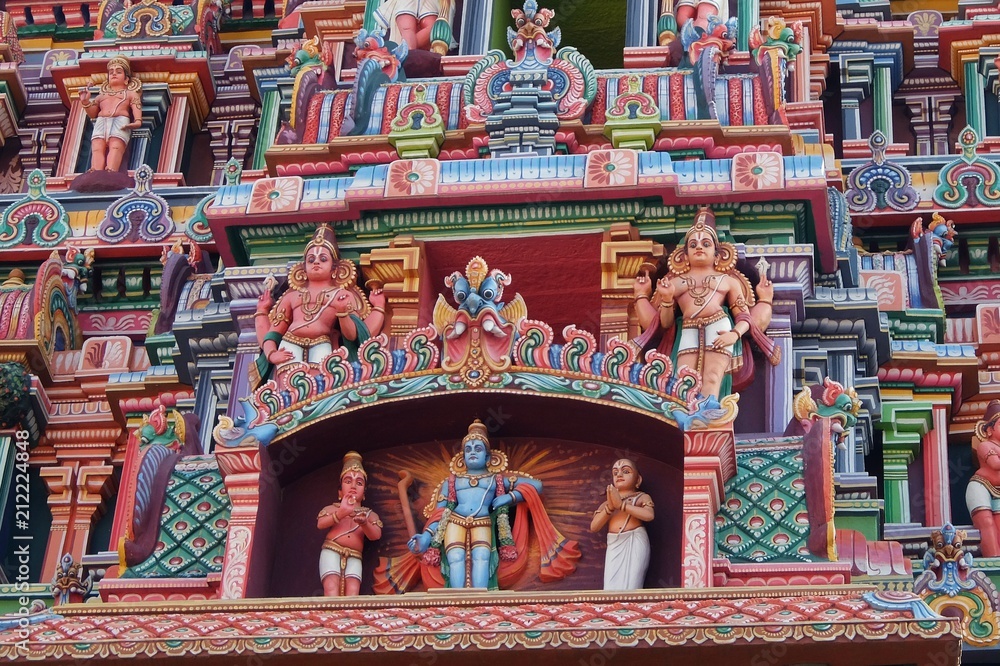 View of Sri Ranganathar Swamy Temple in Srirangam, Trichy.
