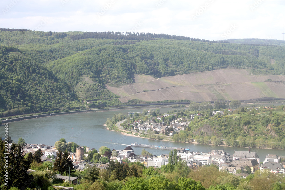 Obraz premium View of Boppard- Rhine Valley - Germany
