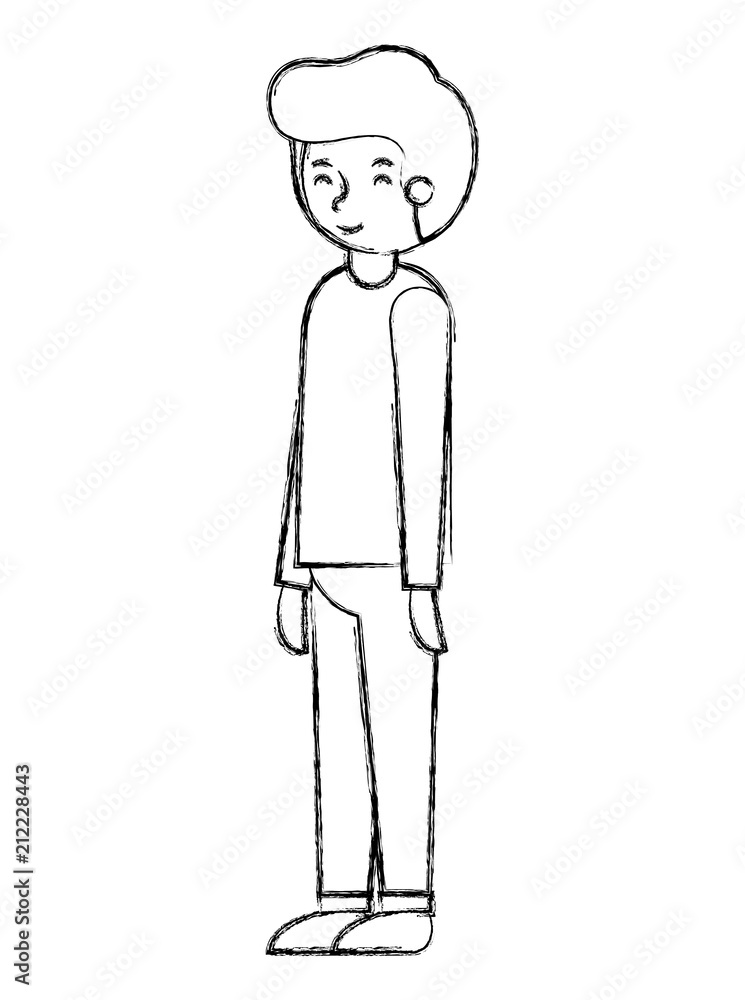 young man avatar character vector illustration design young man avatar character vector illustration design