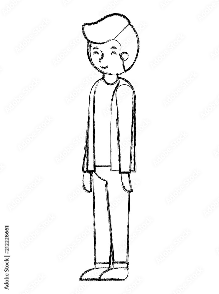 young man avatar character vector illustration design young man avatar character vector illustration design