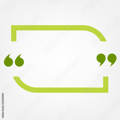 Green quote frame