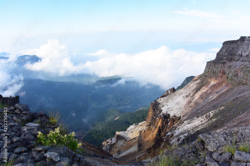 八ヶ岳の硫黄岳から見る雲海
