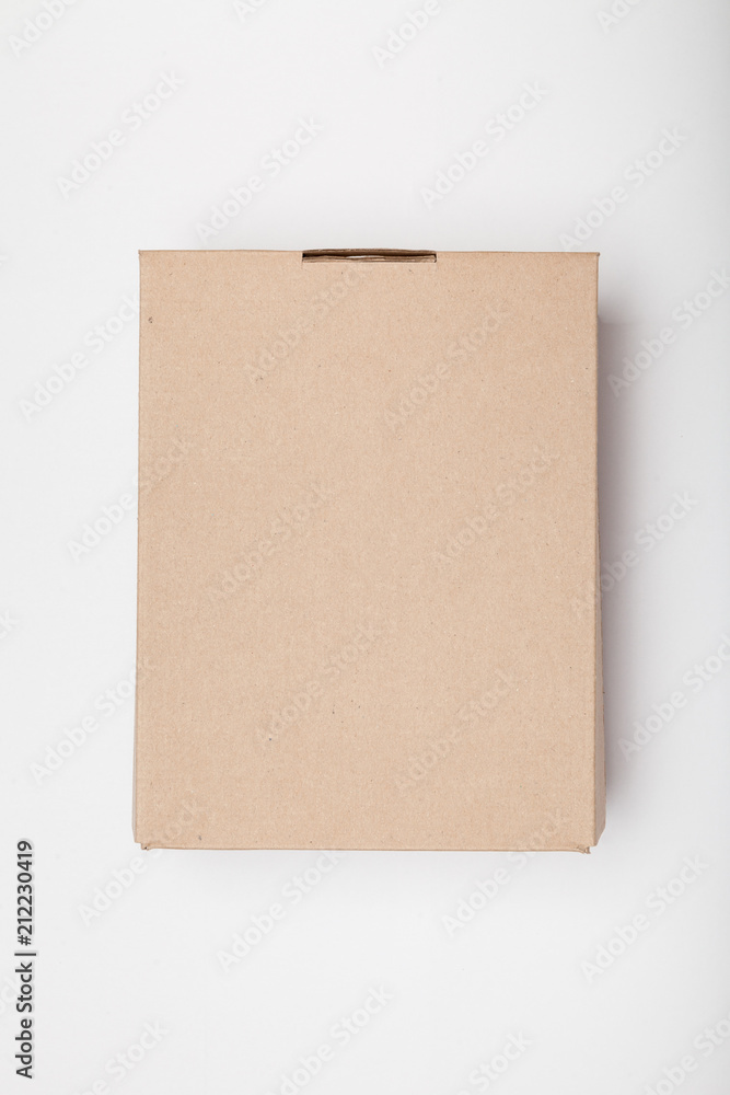 Brown cardboard box, shipping package. Brown cardboard box, shipping package.