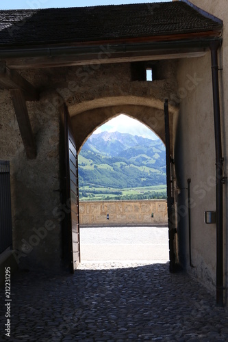 vista de gruyer suiza