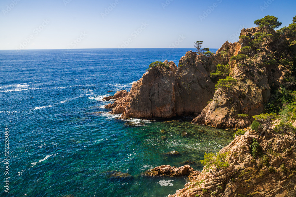 Beautiful coastline in Spain, Costa Brava