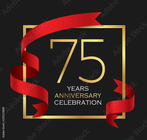 75th years anniversary celebration background