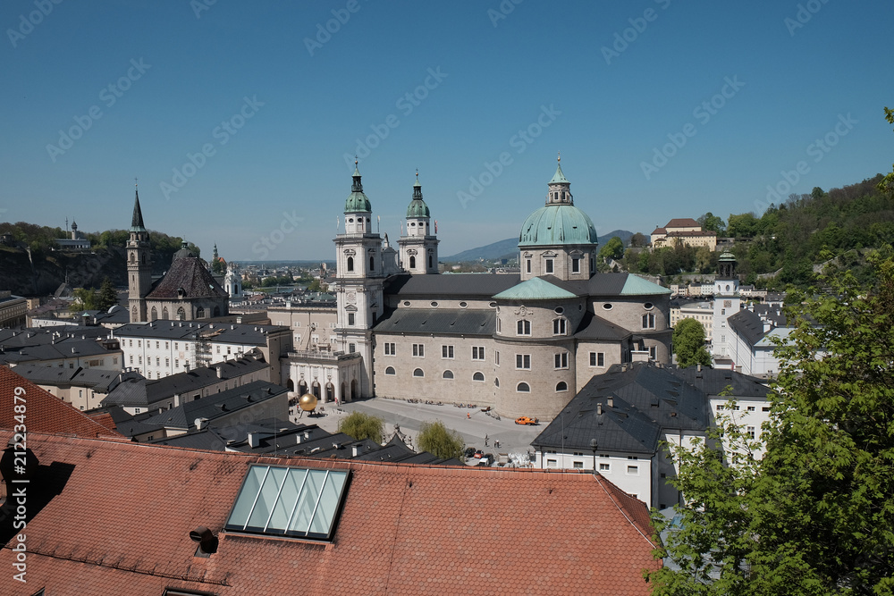 Salzburg city, Austria., View from upper point