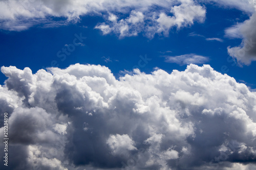 Photo of extremely fluffy clouds in the sky