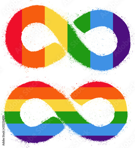 LGBT rights symbol. Gay parade sign
