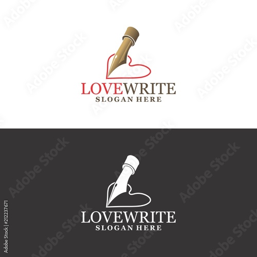 Love Write Logo in Vector