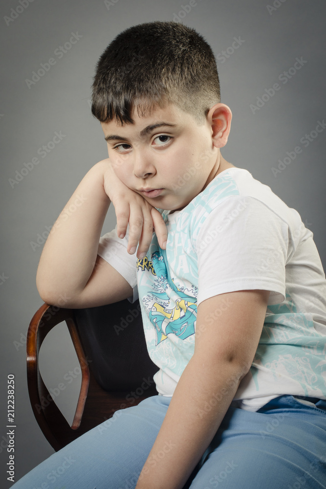 Obraz premium Small boy in Studio