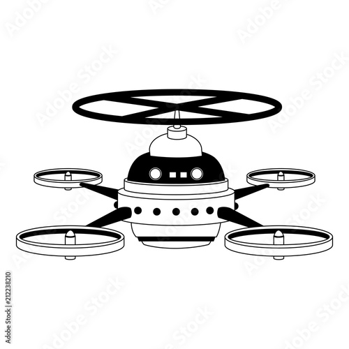 RC drone isolated vector illustration graphic design