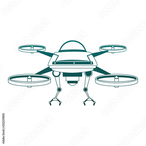 RC drone isolated vector illustration graphic design