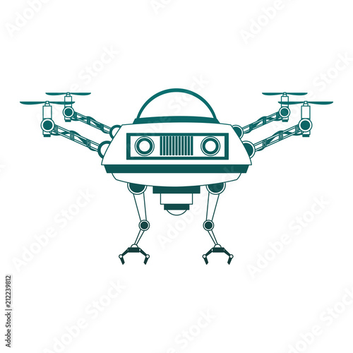 RC drone isolated vector illustration graphic design