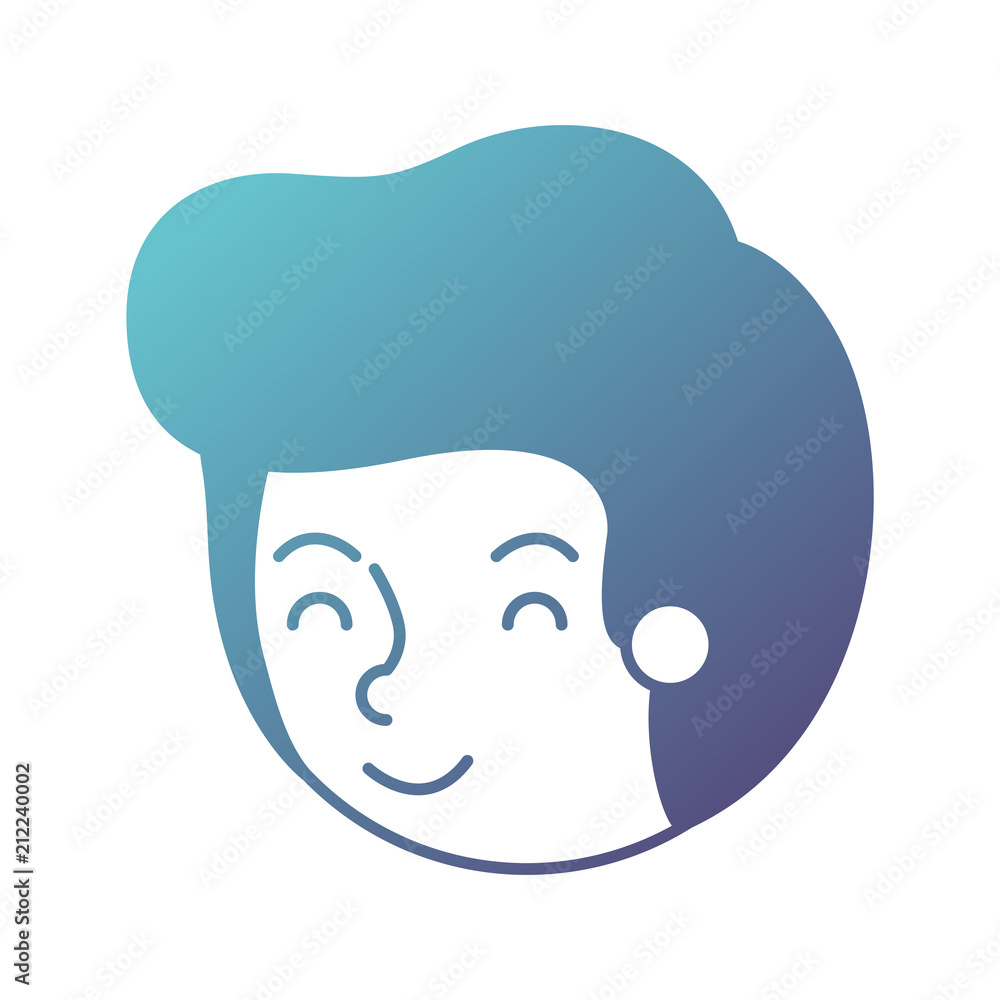 young man avatar head character vector illustration design young man avatar head character vector illustration design