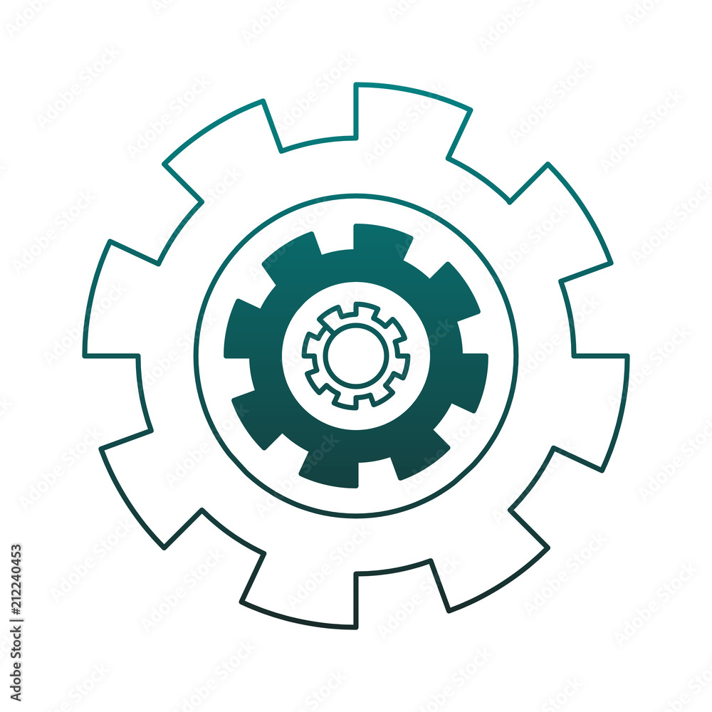 Gears machinery pieces vector illustration graphic design Gears machinery pieces vector illustration graphic design