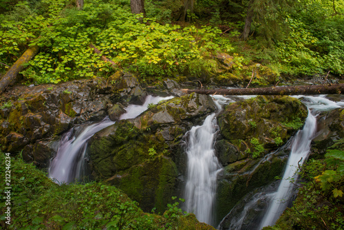 Sol Duc River waterfalls  Olympic National Paark