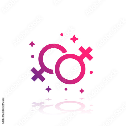 lesbian couple, vector design