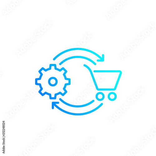 order processing line icon