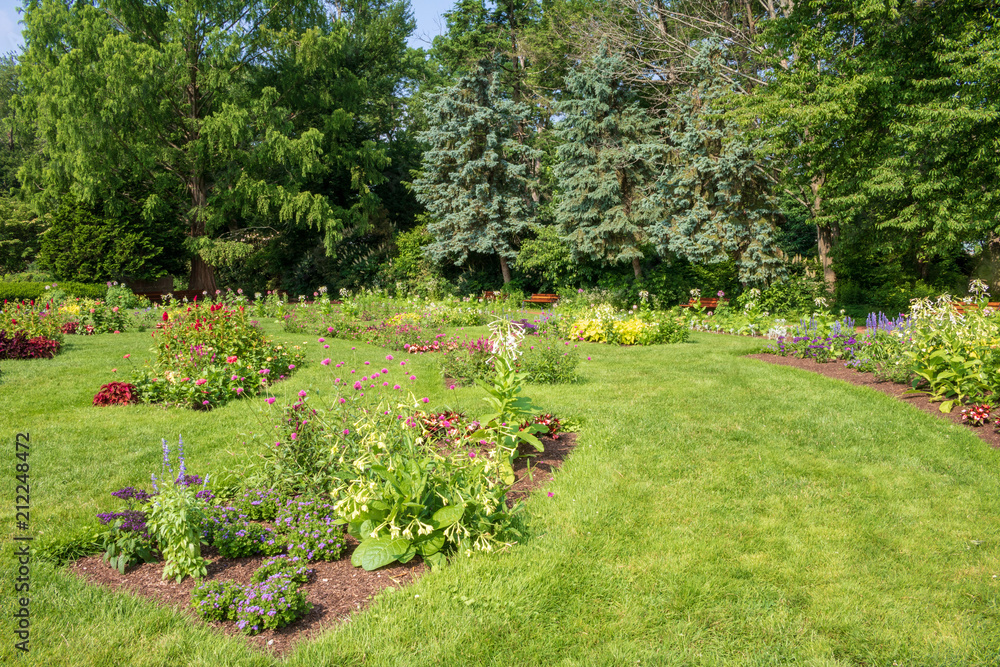 Annual garden in Elizabeth Park